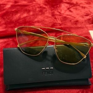 Fendi Gold Frame Sunglasses
